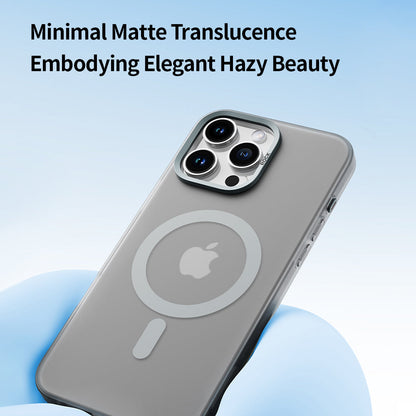 Rock Matte Series with Magnetic(Semi-Transparent ) iPhone 16 Pro Max Back Cover