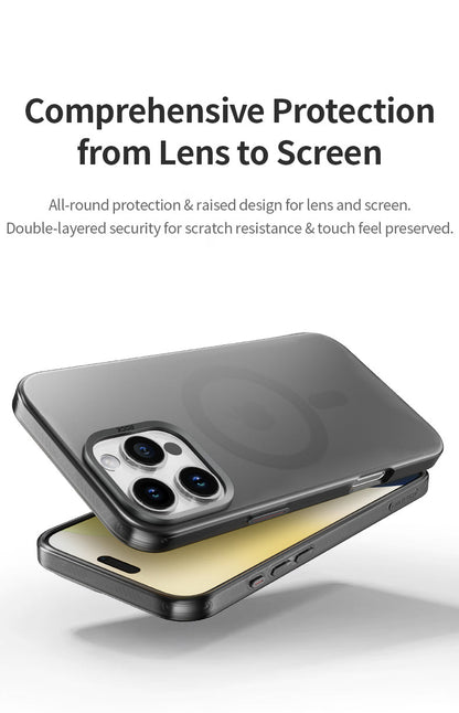 Rock Matte Series with Magnetic(Semi-Transparent ) iPhone 16 Pro Max Back Cover