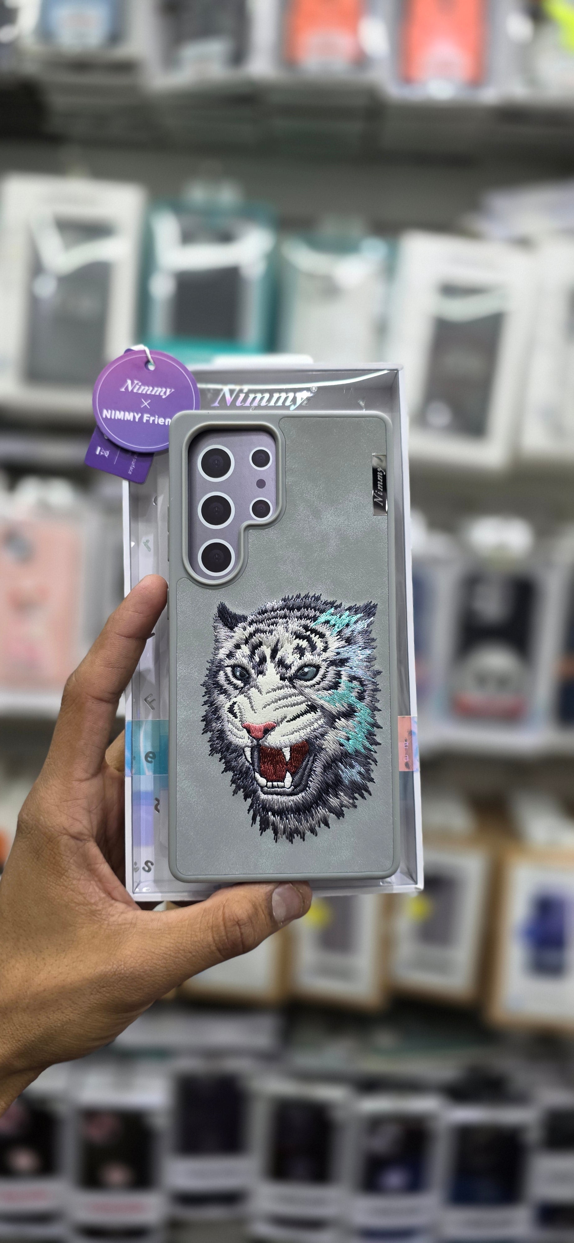 Nimmy Leather Tiger Case - Samsung S25 Ultra