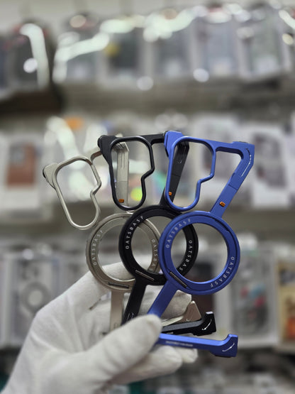 Sleek Z-Shaped Metal Samsung Fold 7 Cover with 360° Rotating Ring Stand