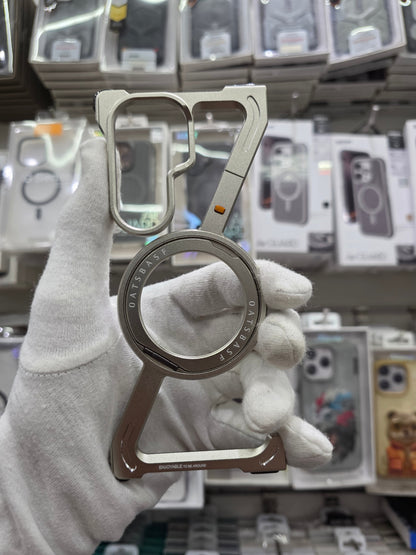 Sleek Z-Shaped Metal Samsung Fold 7 Cover with 360° Rotating Ring Stand