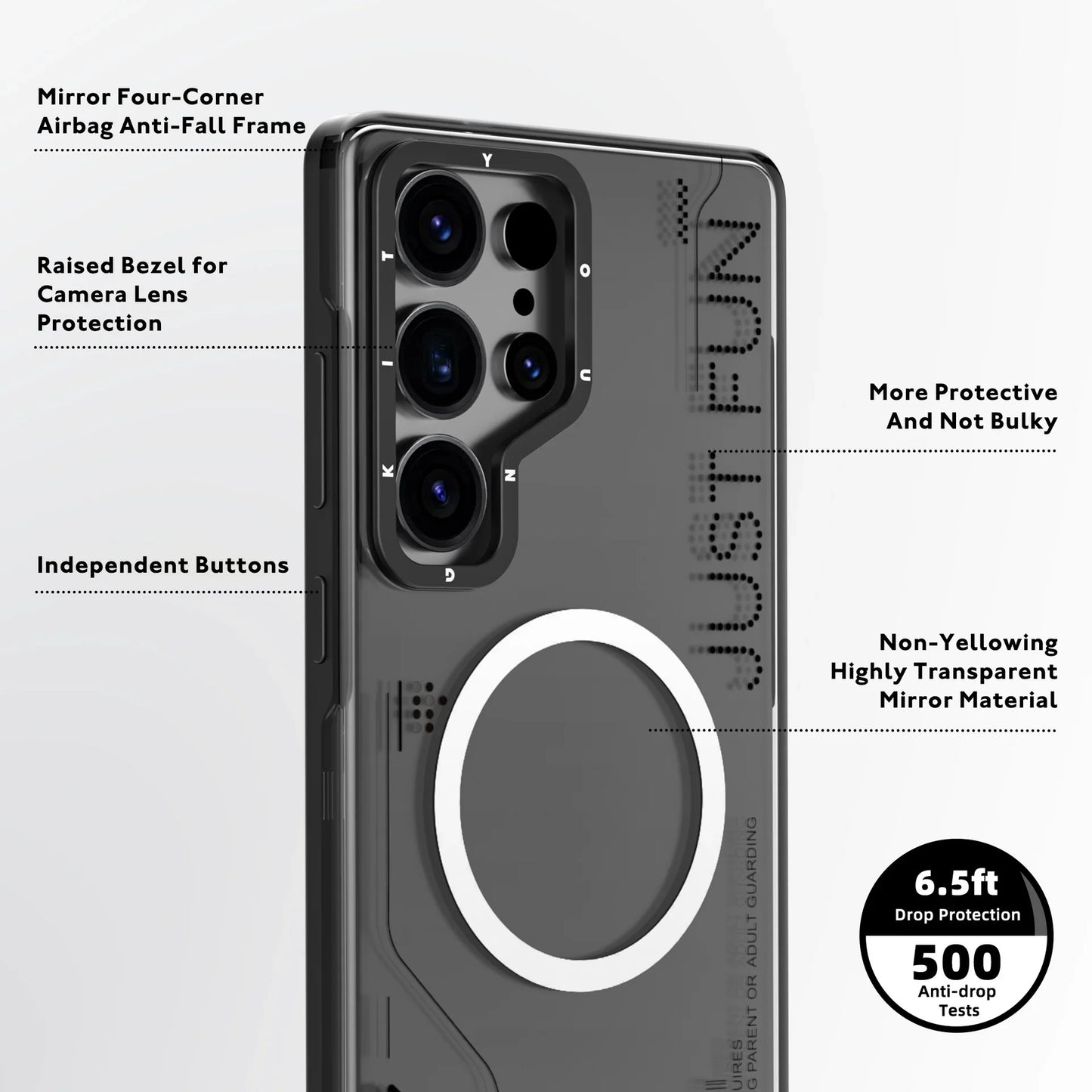 YOUNGKIT Removable Crystal Non-Yellowing - Samsung S25 Ultra