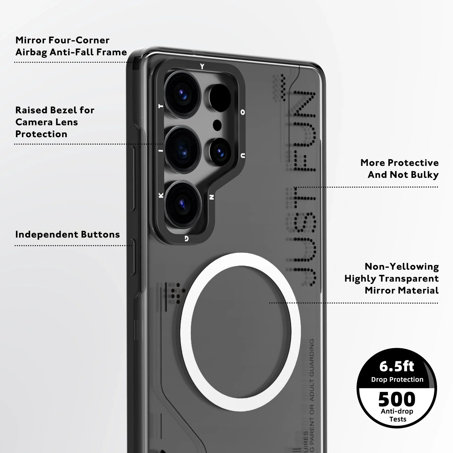 YOUNGKIT Removable Crystal Non-Yellowing - Samsung S25 Ultra