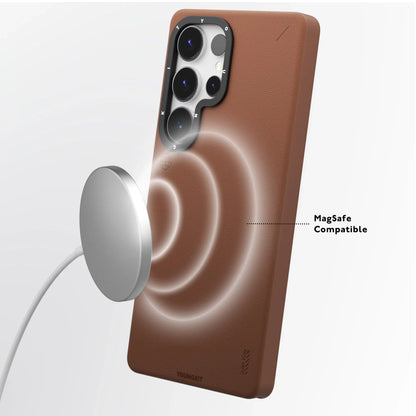 YOUNGKIT Matte Leather Case - Samsung S25 Ultra