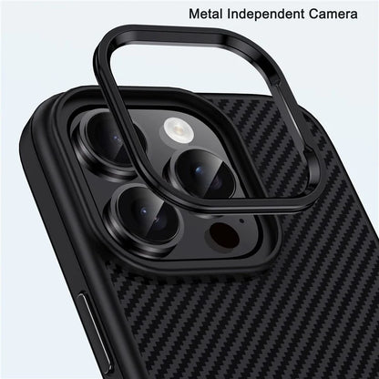 DULERO TPU Case Carbon Fiber Texture - iPhone 16 Pro Back Cover