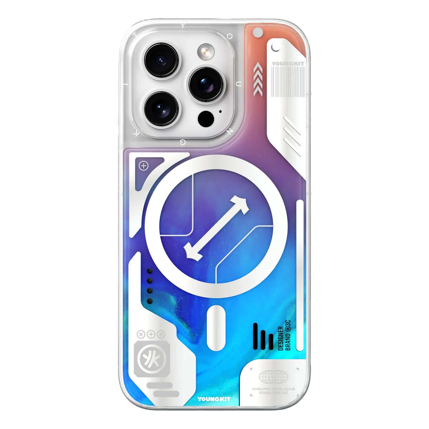 YOUNGKIT Cyberpunk Series - iPhone 15 Pro Max Back Cover
