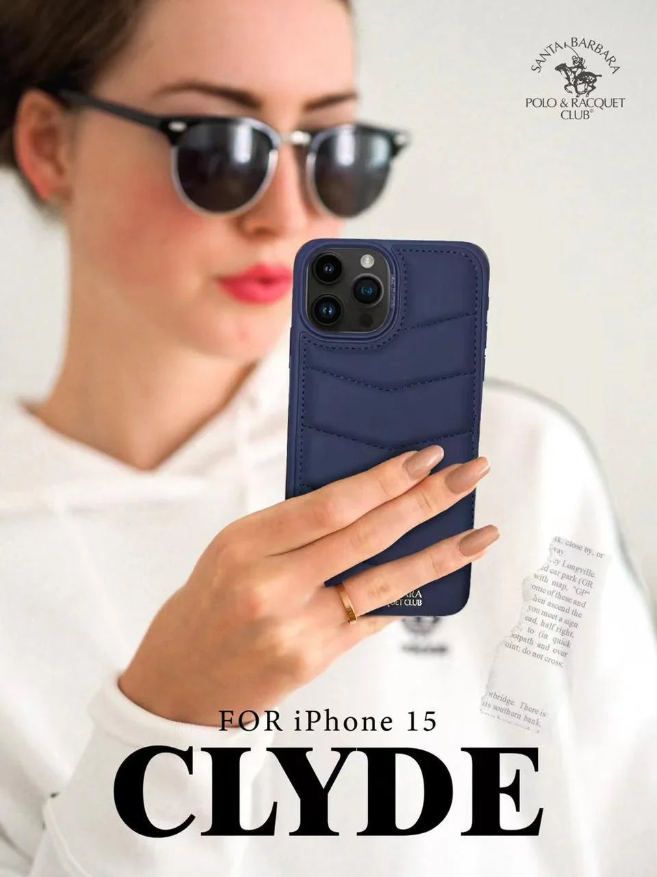 Santa Barbara Clyde Series For iPhone 15 Pro Max Back Cover