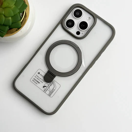 SRP MagSafe With Stand Transparent Case - iPhone 16 Pro Max Back Cover