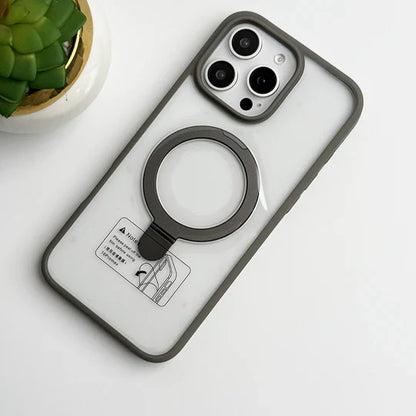SRP MagSafe With Stand Transparent Case - iPhone 16 Back Cover