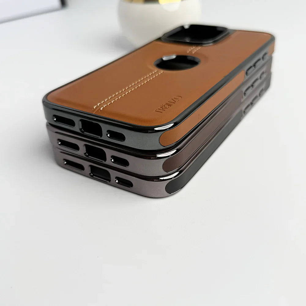 TRUNZO Classic Leather - iPhone 16 Back Cover