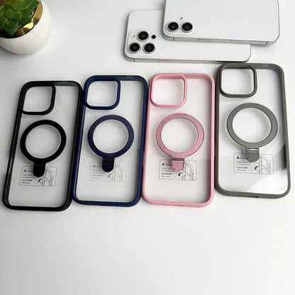 SRP MagSafe With Stand Transparent Case - iPhone 16 Pro Back Cover