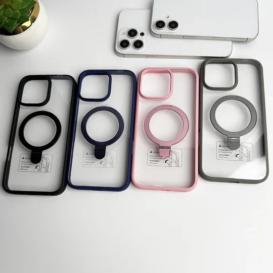SRP MagSafe With Stand Transparent Case - iPhone 16 Back Cover