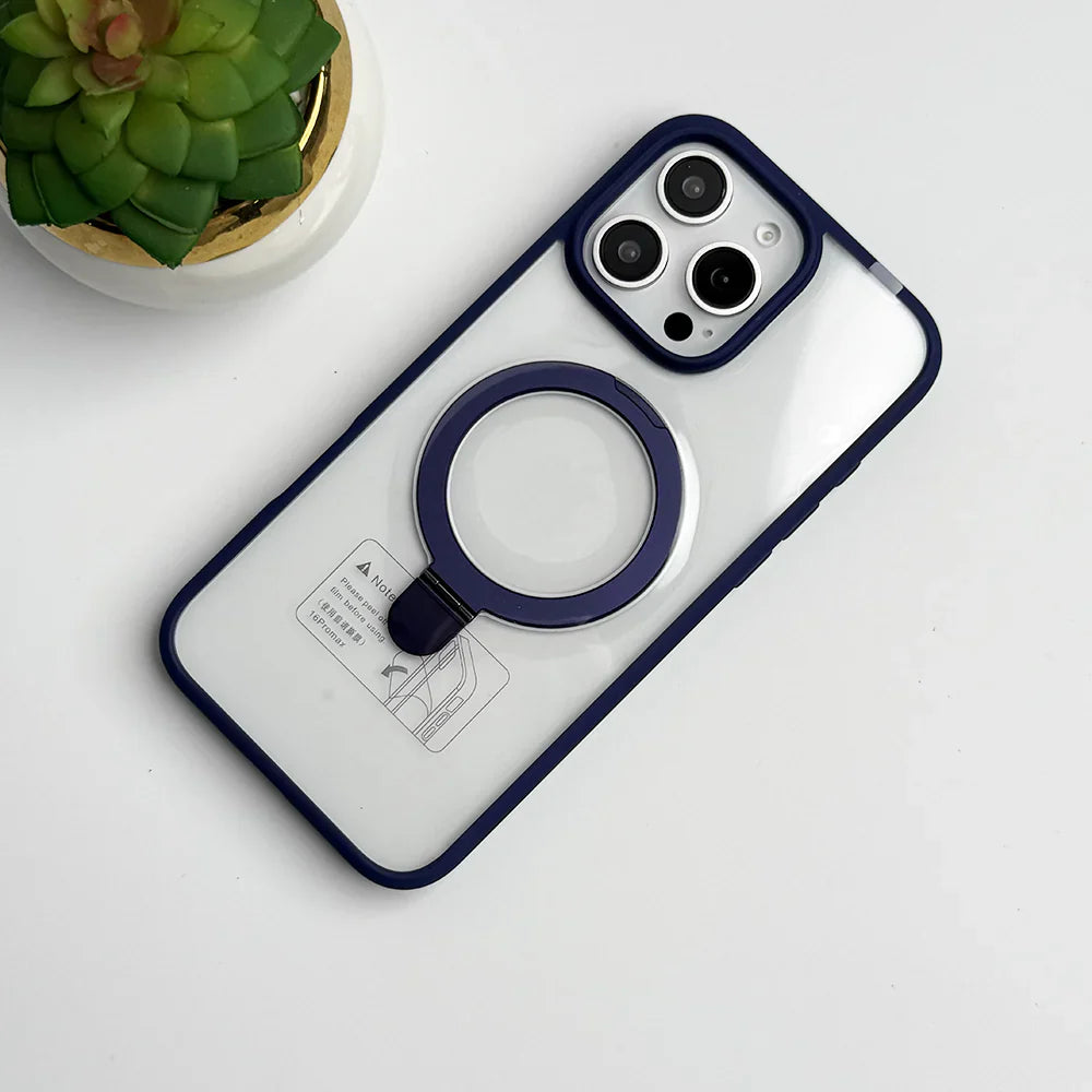 SRP MagSafe With Stand Transparent Case - iPhone 16 Back Cover
