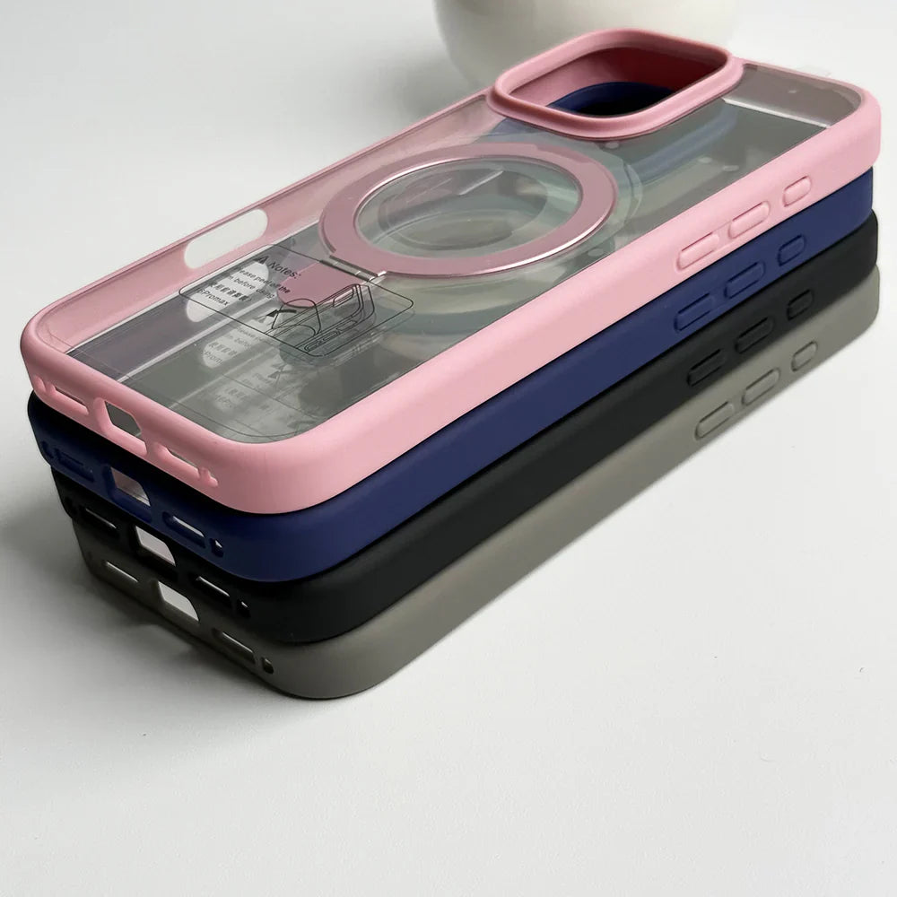 SRP MagSafe With Stand Transparent Case - iPhone 16 Plus Back Cover