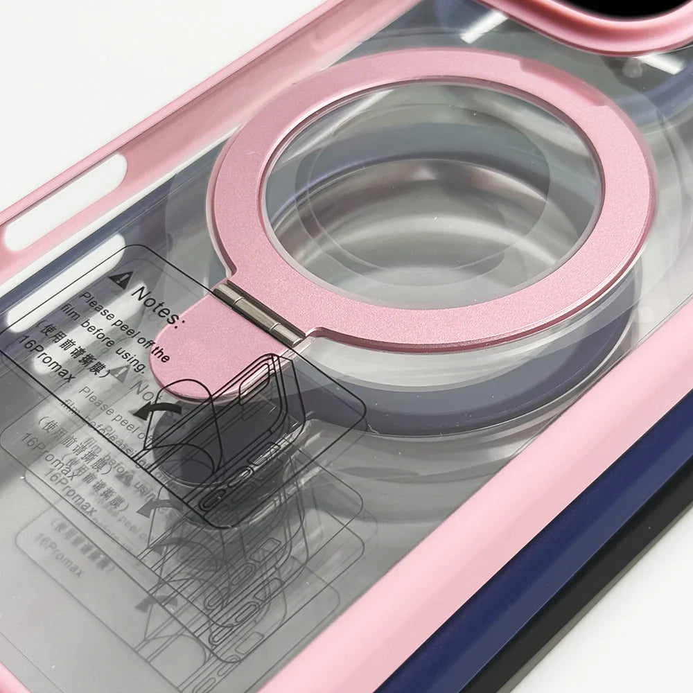 SRP MagSafe With Stand Transparent Case - iPhone 16 Back Cover
