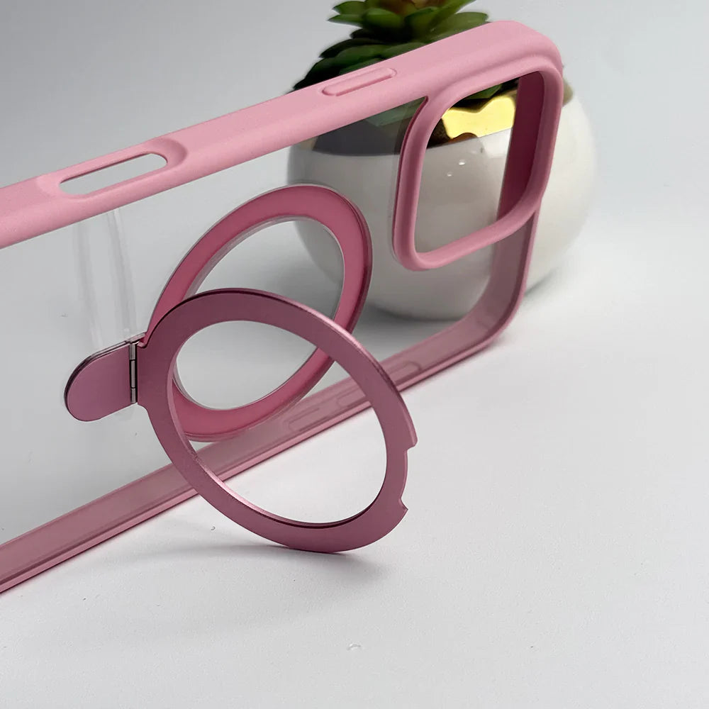 SRP MagSafe With Stand Transparent Case - iPhone 16 Pro Back Cover