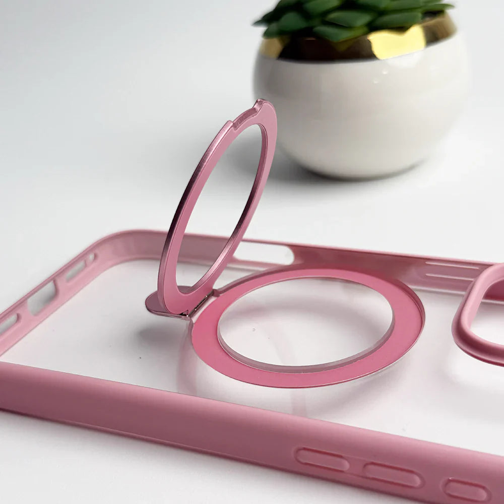 SRP MagSafe With Stand Transparent Case - iPhone 16 Plus Back Cover